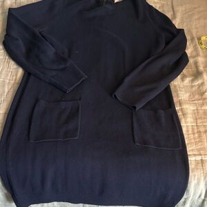 White Label from the White Company Navy Blue Women's Sweater Dress, US 12, UK 16